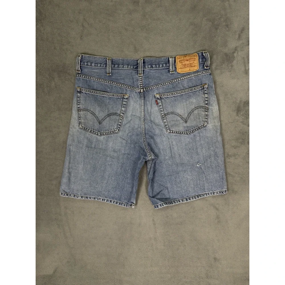 Levis Shorts Mens 38 Blue Light Wash Denim 550 Relaxed Baggy 10